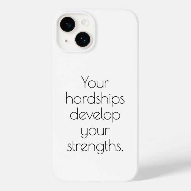 Your Hardships iPhone Case (Back)