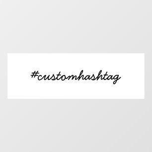 Your Hashtag Modern Minimalist Script Window