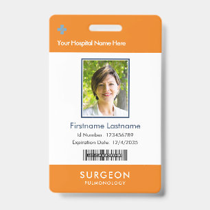 Your Health Care Company Logo Photo Clip Name ID Badge