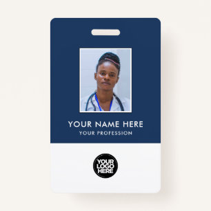 Your Health Care Company Logo Photo Clip Name ID Badge