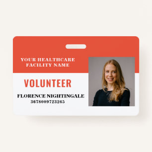 Your Health Care Company Photo Volunteer ID Badge