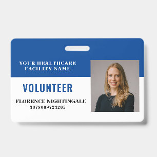 Your Health Care Company Photo Volunteer ID Badge
