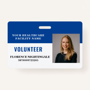 Your Health Care Company Photo Volunteer ID Badge
