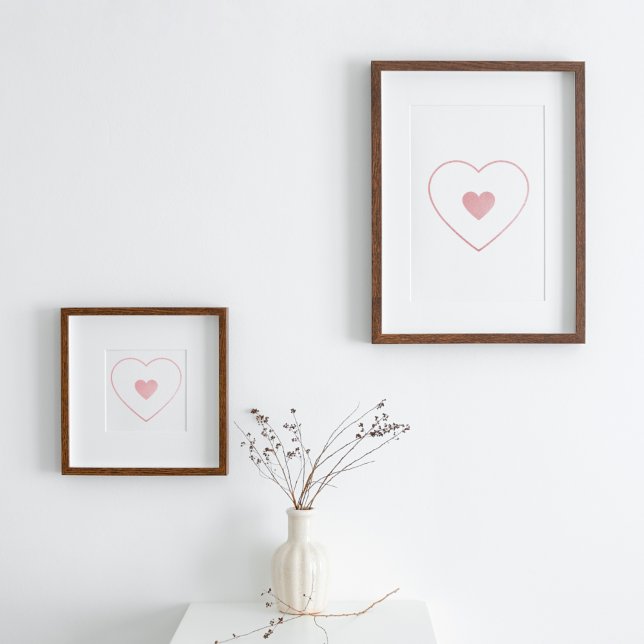 Your Heart in my Heart Blush Pink Foil Poster (Creator Uploaded)