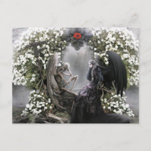 Your heart is beating me to death everyday postcard