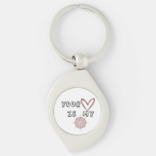 Your Heart is my Compass    Key Ring