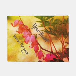 Your Heart Knows Bleeding Hearts Inspirational   Doormat
