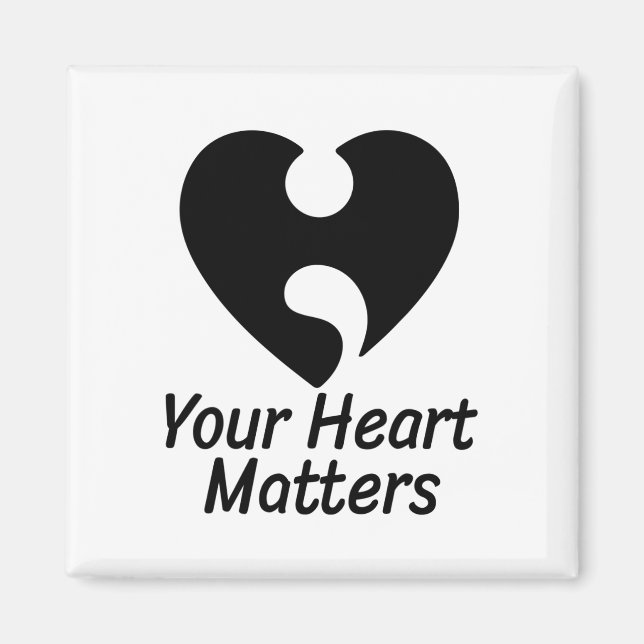 Your Heart Problems Suicide Prevention Depression  Magnet (Front)