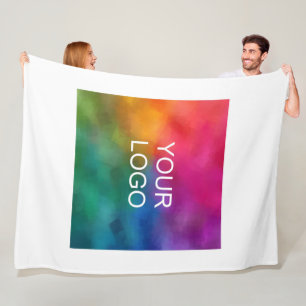 Your Hotel Hostel Motel Guest House Company Logo Fleece Blanket