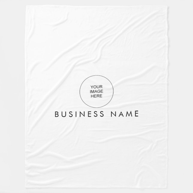 Your Hotel Hostel Motel Logo Here Stylish Simple Fleece Blanket (Front)