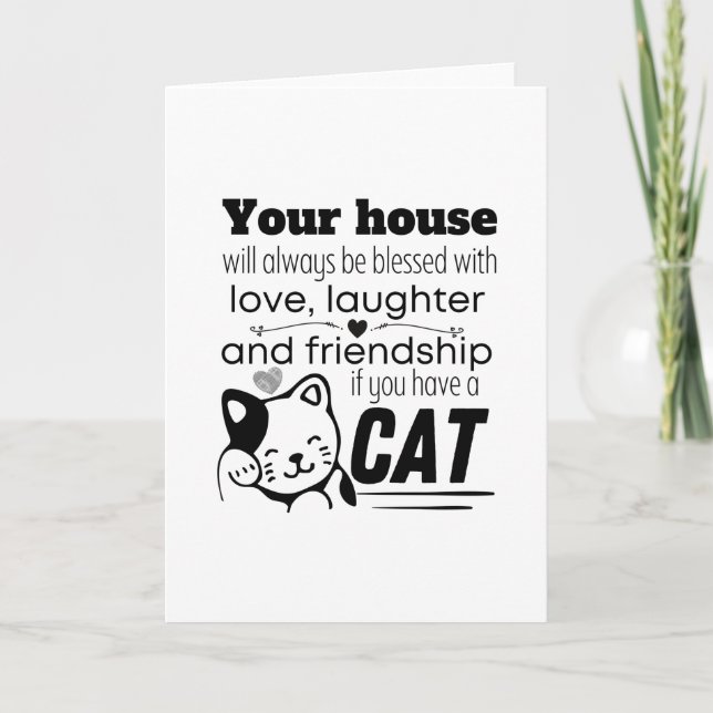 Your house will always be blessed with love, card (Front)