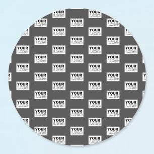 Your Image Design or Business Logo Tiled   Grey