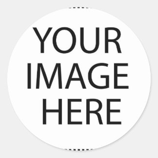 YOUR IMAGE HERE CLASSIC ROUND STICKER