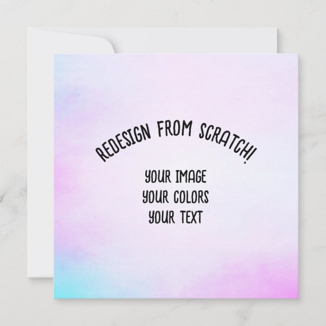 Your Image Here - Create Your Own Invitation (Front)