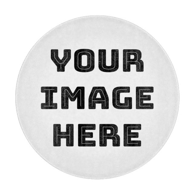 Your Image Here Melamine Plate Cutting Board (Front)