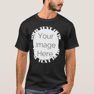 your image here, photo custom edit circle  T-Shirt