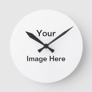 Your Image Here Round Clock