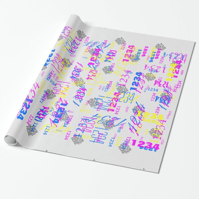 Your Image Here Two Easy Steps to Your Creation Wrapping Paper (Unrolled)