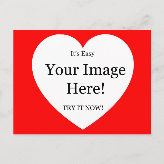 Your Image In The Heart Postcard (Front)
