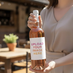 Your Image Logo Blank Wine Label