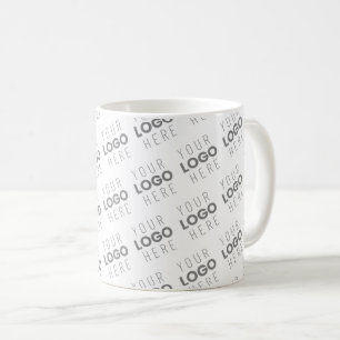 Your Image/Logo Lightened Automatically + Pattern Coffee Mug