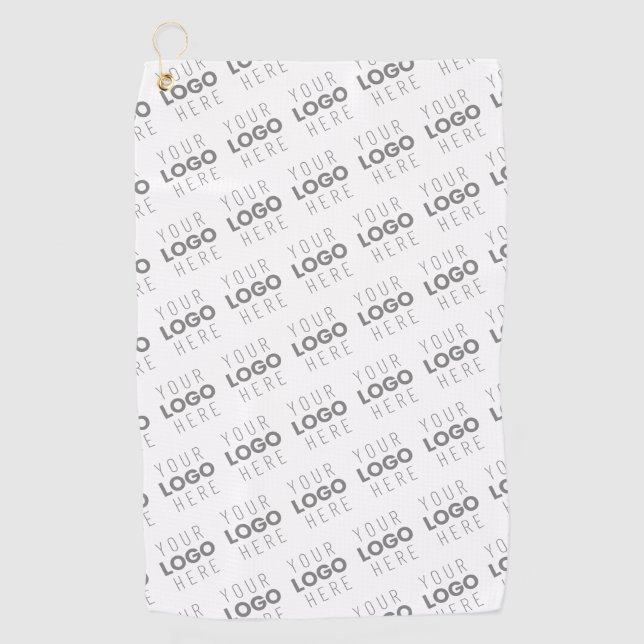 Your Image/Logo Lightened Automatically + Pattern Golf Towel (Front)