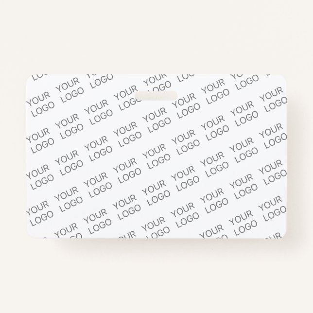 Your Image/Logo Lightened Automatically + Pattern ID Badge (Front)