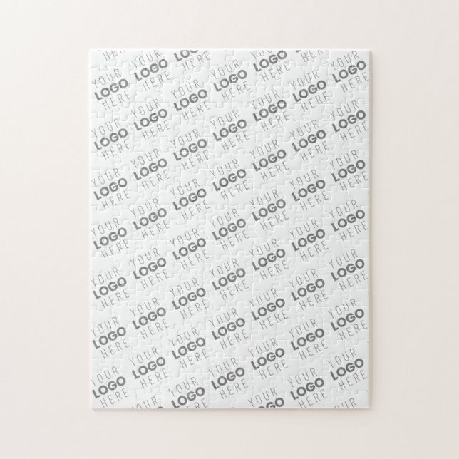 Your Image/Logo Lightened Automatically + Pattern Jigsaw Puzzle (Vertical)
