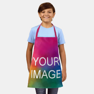 Your Image Photo Add Text Or Name Kids Girls Boys Apron