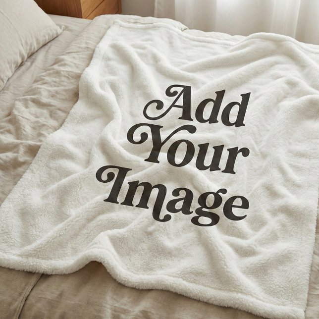 Your Image Photo Blank Fleece Blanket (Creator Uploaded)