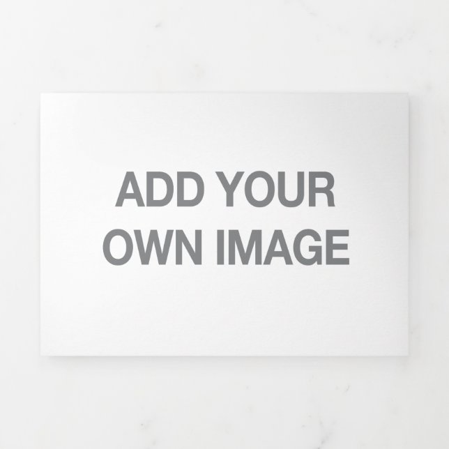 Your Image Trifold Letter Fold Card (Cover)