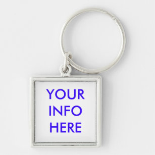 YOUR INFO  HERE KEY RING