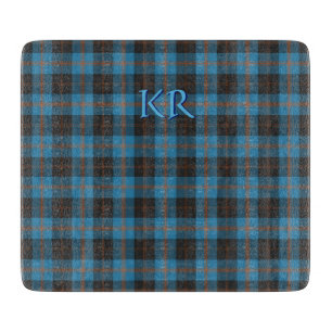 Your initials on Angus District Ancient tartan Cutting Board