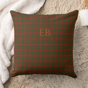 Your initials or name on Bruce Clan tartan Cushion