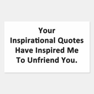 Your Inspirational Quotes Rectangular Sticker