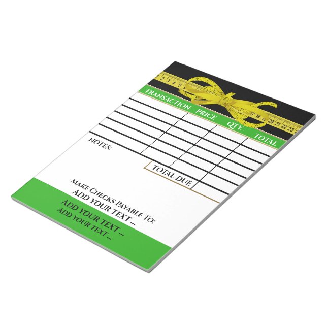 Your Invoice Notepad (Angled)