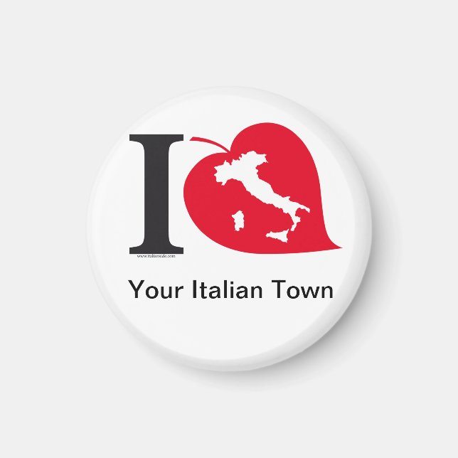 Your Italian Town Magnet (Front)