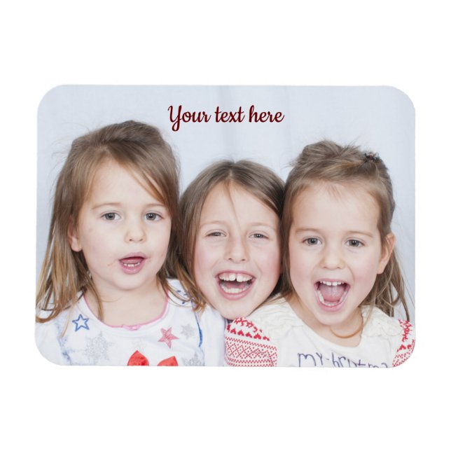 Your Kids' Personalised Custom Photo Magnet (Horizontal)