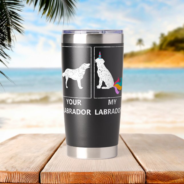 Your Labrador My Labrador Insulated Tumbler (Beach (Rotated))