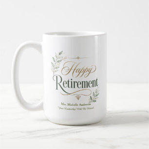 Your Leadership Will Be Missed Personalised Name Coffee Mug