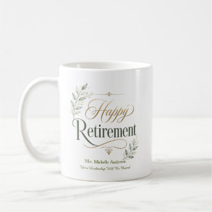 Your Leadership Will Be Missed Personalised Name Coffee Mug