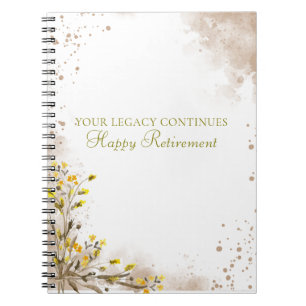 Your Legacy Continues Elegant Retirement gift Notebook
