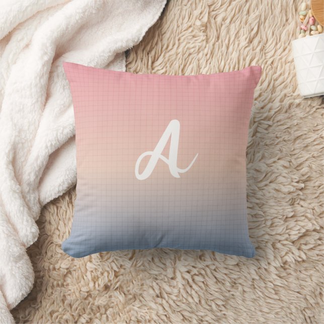 Your letter custom Neon Dawn Cushion (Blanket)