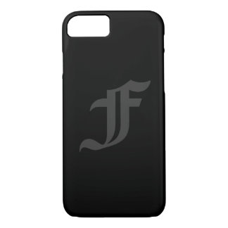 Your Letter Masculine Grey and Black Design iPhone 8/7 Case