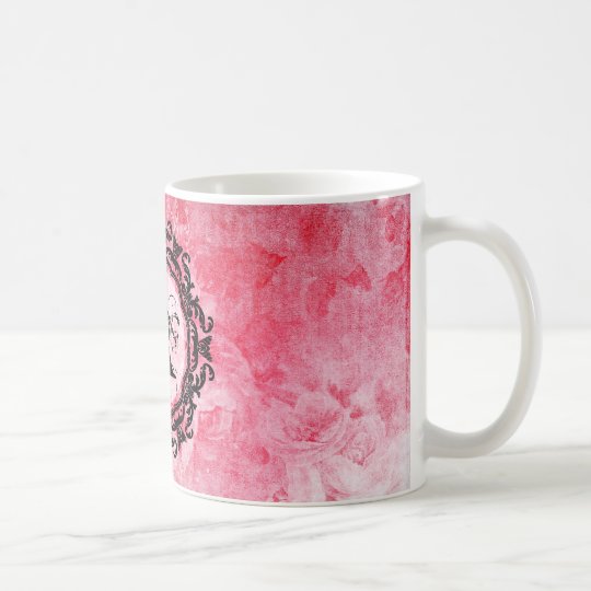 Your Letter,Old,Vintage,Romantic,Rose,Pattern Coffee Mug