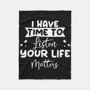 Your Life Mind Stability Awareness  Fleece Blanket