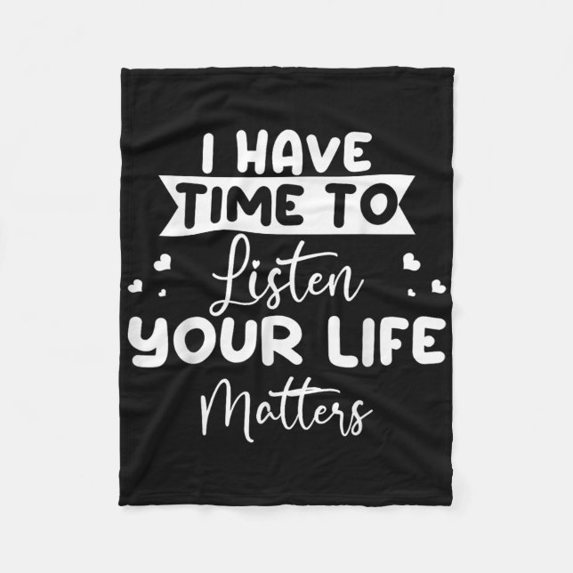 Your Life Mind Stability Awareness  Fleece Blanket (Front)