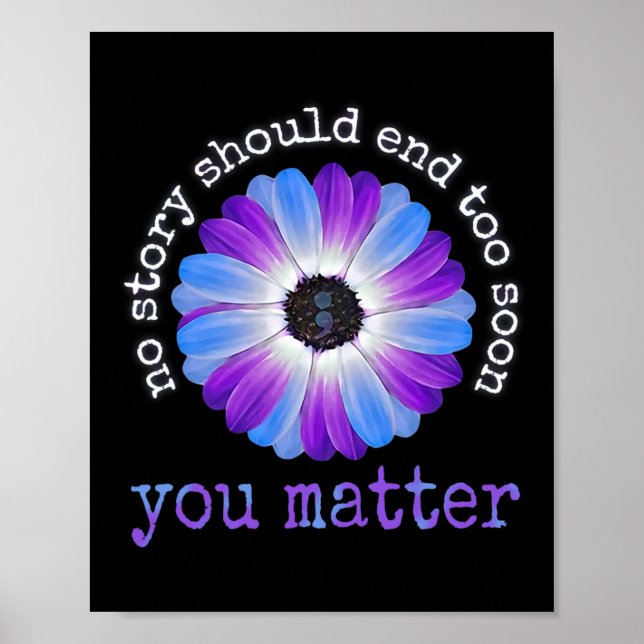 Your Life Problems Suicide Prevention Awareness Da Poster (Front)