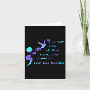 Your Life S Suicide Prevention Awareness Men Women Card
