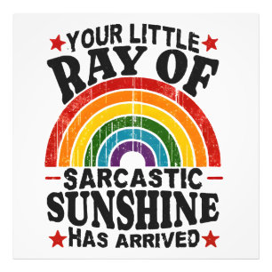 Your Little Ray Of Sarcastic Sunshine Photo Print